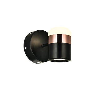 Moxie - 6W LED Wall Sconce-5 Inches Tall and 5 Inches Wide