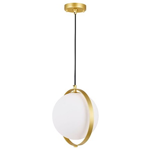 1 Light Mini Pendant with Brass Finish - 901248