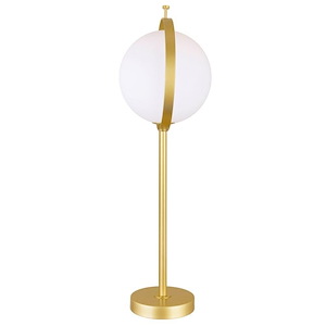 1 Light Table Lamp with Brass Finish