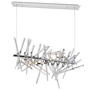 9 Light Chandelier with Chrome Finish - 901256