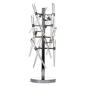 3 Light Table Lamp with Chrome Finish - 901260