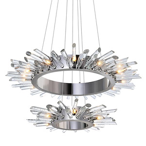 Thorns - 18 Light Chandelier-14 Inches Tall and 32 Inches Wide