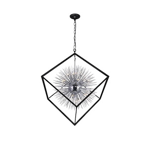 Starburst - 20 Light Down Chandelier-50 Inches Tall and 44 Inches Wide