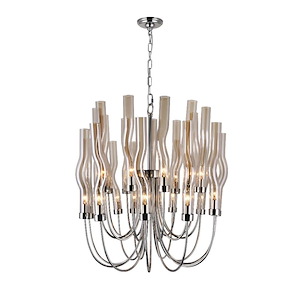 Meduse - 22 Light Up Chandelier-29 Inches Tall and 29 Inches Wide