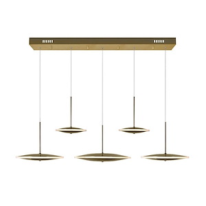 Ovni - 32W LED Island/Pool Table Chandelier-16 Inches Tall and 5 Inches Wide