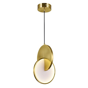 Tranche - 8W LED Down Mini Pendant-15 Inches Tall and 10 Inches Wide - 1277043