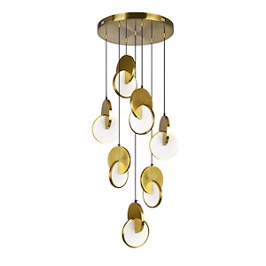 Tranche - 39W LED Pendant-11 Inches Tall and 24 Inches Wide
