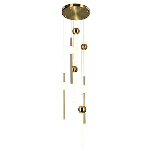 Baton - 130W LED Pendant-24 Inches Tall and 20 Inches Wide