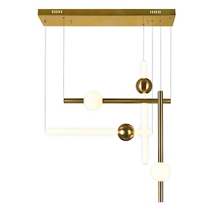 Baton - 45W LED Island/Pool Table Chandelier-24 Inches Tall and 5 Inches Wide