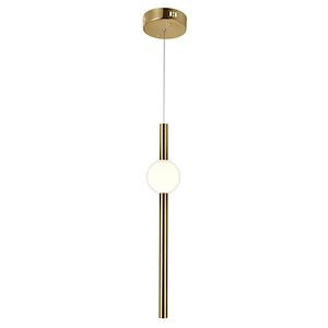 Baton - 10W LED Down Mini Pendant-24 Inches Tall and 6 Inches Wide