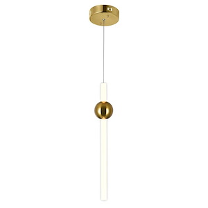 Baton - 25W LED Down Mini Pendant-24 Inches Tall and 6 Inches Wide