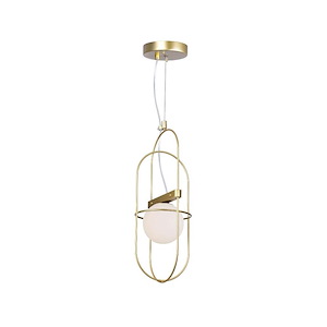 Orbit - 5W 1 LED Down Mini Pendant-17 Inches Tall and 7 Inches Wide