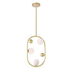 Celeste - 15W 3 LED Down Mini Pendant-20 Inches Tall and 12 Inches Wide