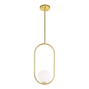Celeste - 5W 1 LED Down Mini Pendant-16 Inches Tall and 8 Inches Wide - 1277068