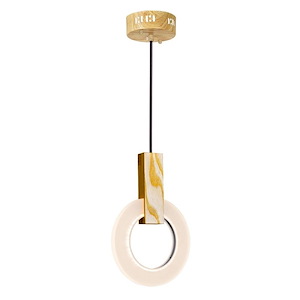 Anello - 4W LED Down Mini Pendant-12 Inches Tall and 5 Inches Wide - 1277079