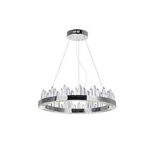 Agassiz - 49W LED Up Chandelier-5 Inches Tall and 24 Inches Wide