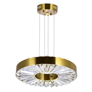 Bjoux - 34W LED Down Chandelier-3 Inches Tall and 16 Inches Wide