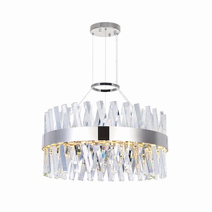 Glace - 56W LED Chandelier-13 Inches Tall and 24 Inches Wide - 1277093