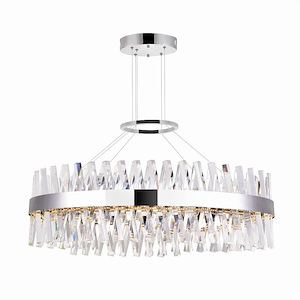 Glace - 88W LED Circular Chandelier-13 Inches Tall and 17 Inches Wide