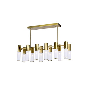 Pipes - 60W 12 LED Island/Pool Table Chandelier-9 Inches Tall and 8 Inches Wide