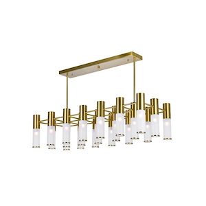 Pipes - 105W 21 LED Island/Pool Table Chandelier-9 Inches Tall and 14 Inches Wide