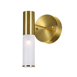 Pipes - 5W 1 LED Wall Sconce-9 Inches Tall and 5 Inches Wide