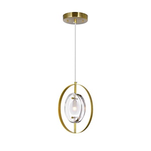 Iris - 1 Light Down Mini Pendant-12 Inches Tall and 4 Inches Wide - 1277109