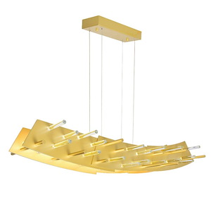 Gondola - 40W 2 LED Chandelier-11 Inches Tall and 14 Inches Wide