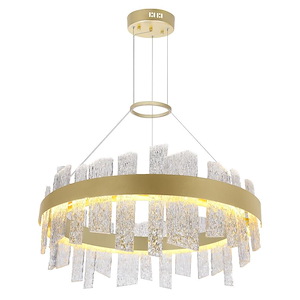 Guadiana - 48W 1 LED Chandelier-14 Inches Tall and 32 Inches Wide