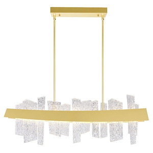 Guadiana - 38W 1 LED Chandelier-14 Inches Tall and 6 Inches Wide