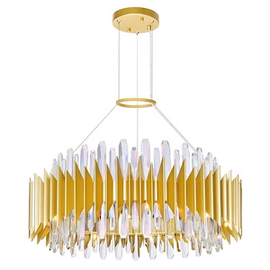 Cityscape - 18 Light Chandelier-12 Inches Tall and 28 Inches Wide
