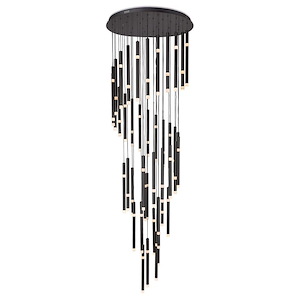 Flute - 7668W 54 LED Chandelier-90 Inches Tall and 30 Inches Wide - 1277158