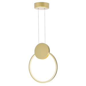 Pulley - 8W LED Mini Pendant-11.5 Inches Tall and 10 Inches Wide