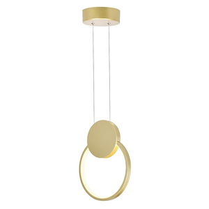 Pulley - 6W LED Mini Pendant-9.5 Inches Tall and 8 Inches Wide