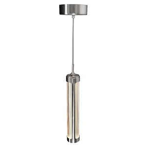 Neva - 8W 1 LED Mini Pendant-16 Inches Tall and 2.5 Inches Wide