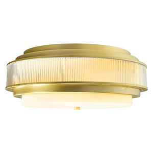 Valdivia - 4 Light Flush Mount-8 Inches Tall and 18 Inches Wide