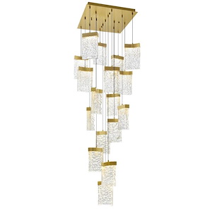 Lava - 190W LED Chandelier-12 Inches Tall and 24 Inches Wide