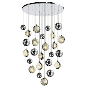 Salvador - 26W 13 LED Chandelier-40 Inches Tall and 24 Inches Wide