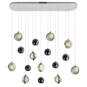 Salvador - 18W 9 LED Chandelier-35 Inches Tall and 10 Inches Wide - 1268369