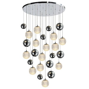 Siena - 28W 13 LED Chandelier-40 Inches Tall and 24 Inches Wide - 1268370