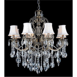 8 Light Chandelier with Antique Brass Finish