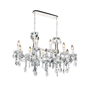 Flawless - 10 Light Up Chandelier-22 Inches Tall and 22 Inches Wide - 1277183