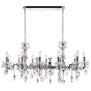 12 Light Chandelier with Chrome Finish - 901275