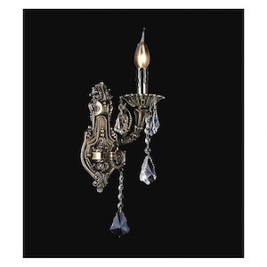 1 Light Wall Sconce with Antique Brass Finish