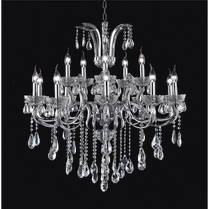 15 Light Chandelier with Chrome Finish - 901288