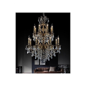 16 Light Chandelier with French Gold Finish