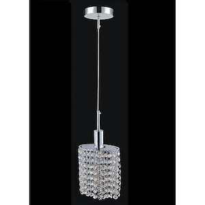 1 Light Mini Pendant with Chrome Finish