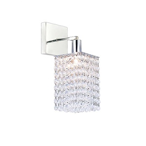 1 Light Wall Sconce with Chrome Finish - 1252791