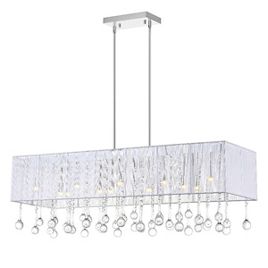 14 Light Chandelier with Chrome Finish