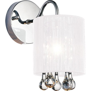 1 Light Wall Sconce with Chrome Finish - 901408